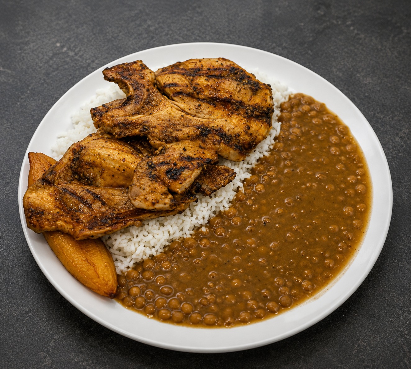 ARROZ CON MENESTRA Y CHULETA
