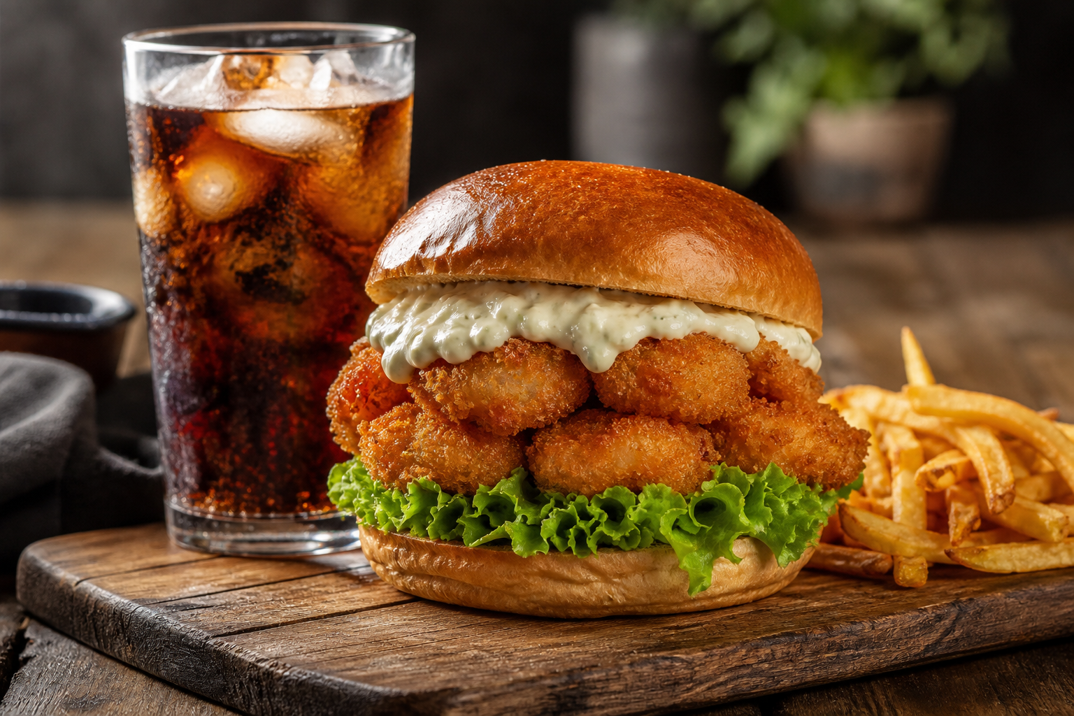 Hamburguesa de camarón