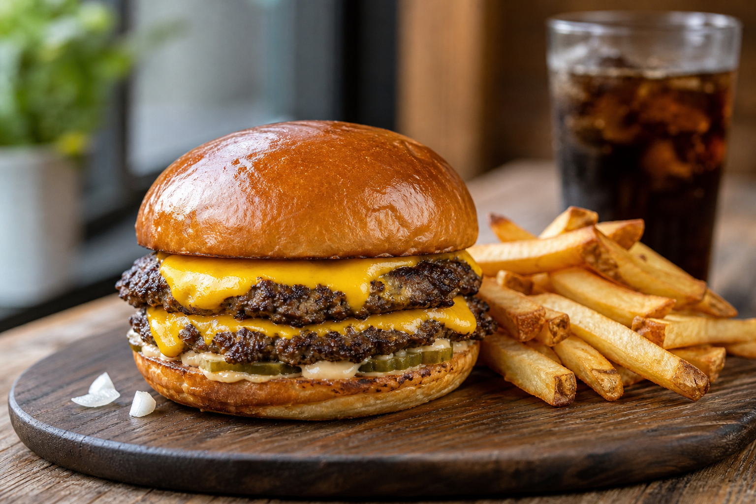 Hamburguesa smash doble